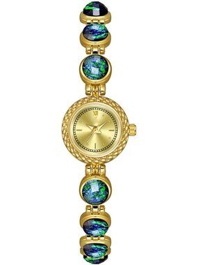 Women's Gold Crystal Diamond Bracelet Watch Stainless Steel Luxury Quartz